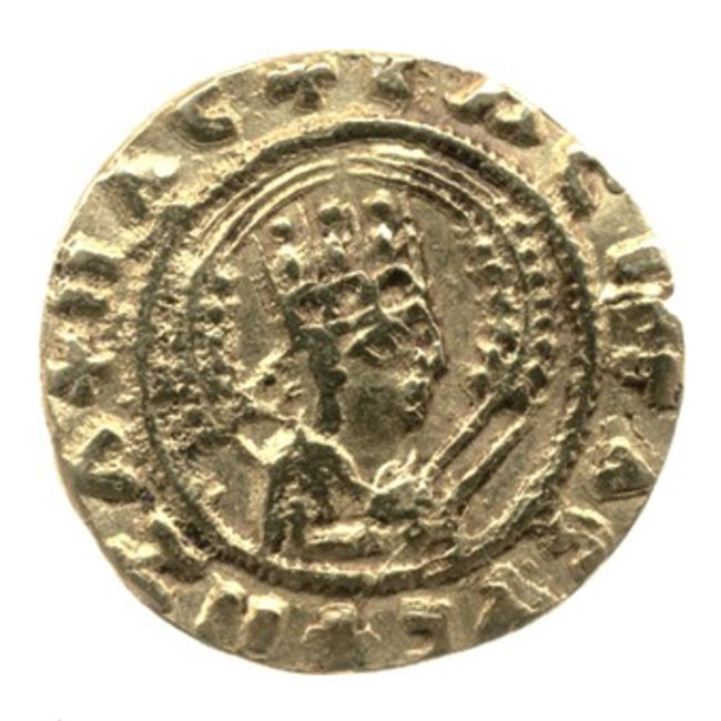 Gold coin of King Ezana of Aksum bearing a Christian cross, fourth century CE