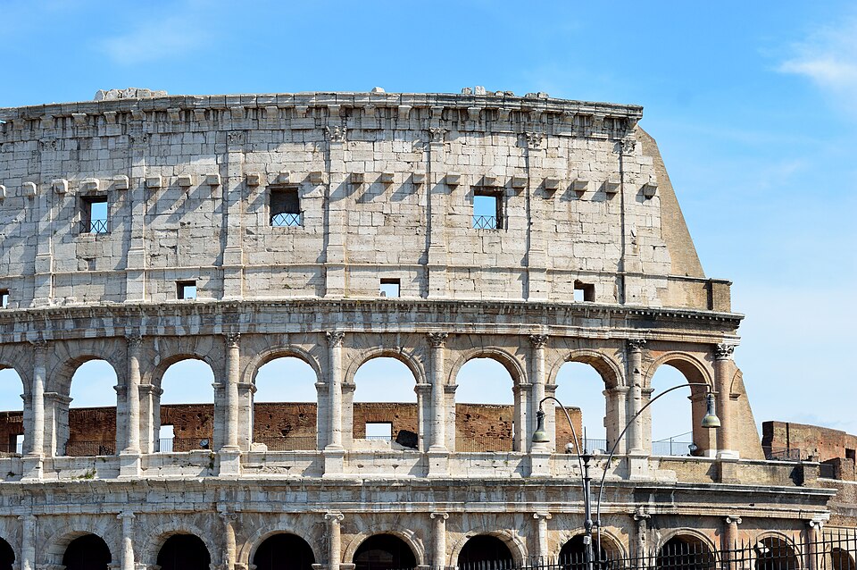 The Colosseum in Rome seen from the south