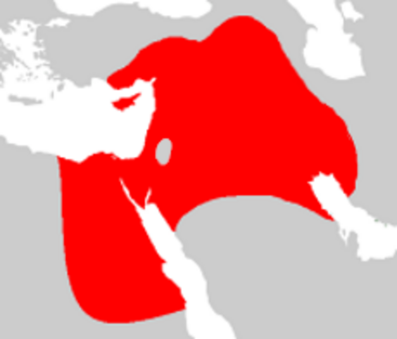Map of the Neo-Assyrian Empire at its greatest extent under Ashurbanipal in the seventh century BCE