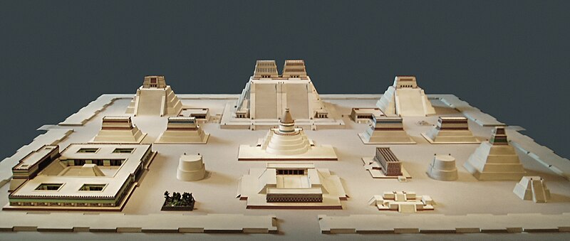 Scale model of the island city of Tenochtitlan as it appeared at the time of Spanish contact in 1519