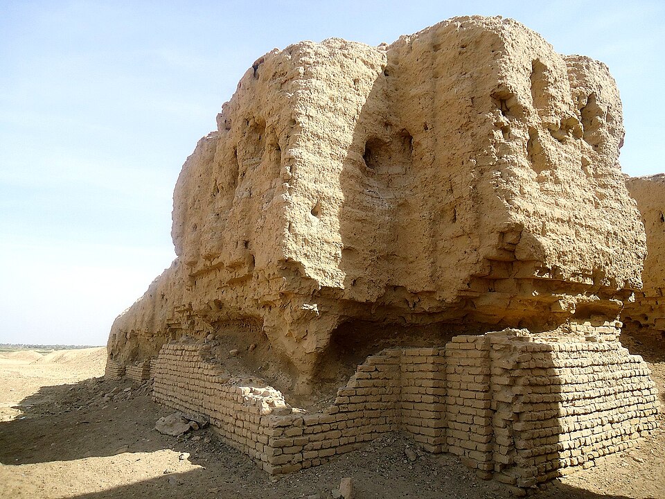 Ruins of the ziggurat of the ancient city of Kish, Mesopotamia, Iraq
