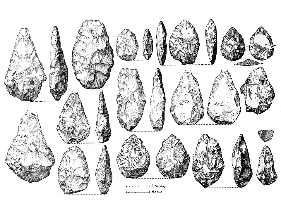 Acheulean bifacial handaxes from Burnham Beeches, England, Upper Boyn Hill Terrace