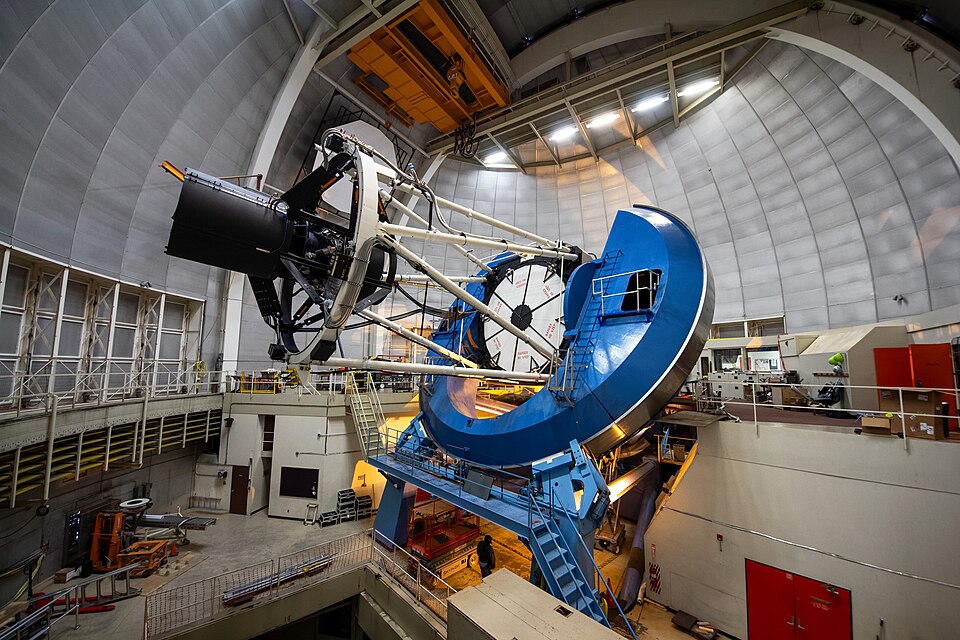 The DESI instrument mounted on the Nicholas U. Mayall 4-meter Telescope at Kitt Peak National Observatory