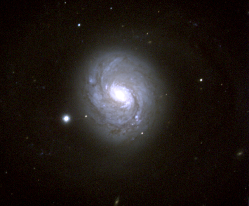 NGC 1068 (M77), the nearest and brightest Type 2 Seyfert galaxy, a spiral galaxy in Cetus