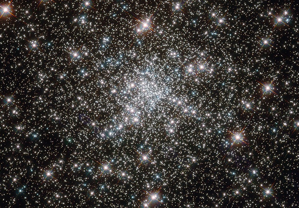 Hubble Space Telescope image of globular cluster NGC 6752, one of the oldest known star clusters at over 10 billion years old