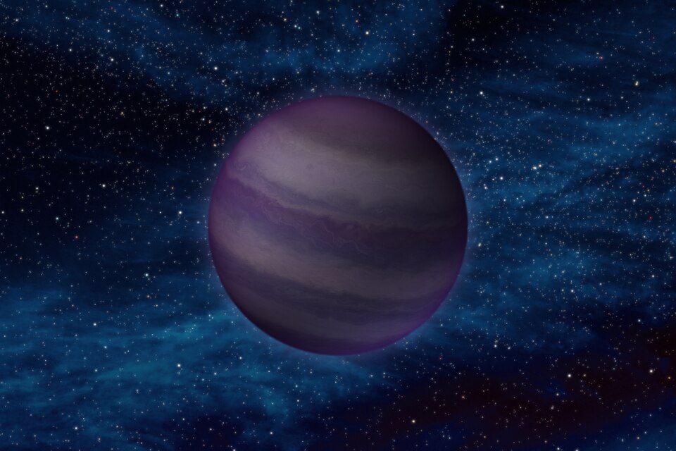 Artist's conception of a Y-type brown dwarf, the coldest class of substellar objects known