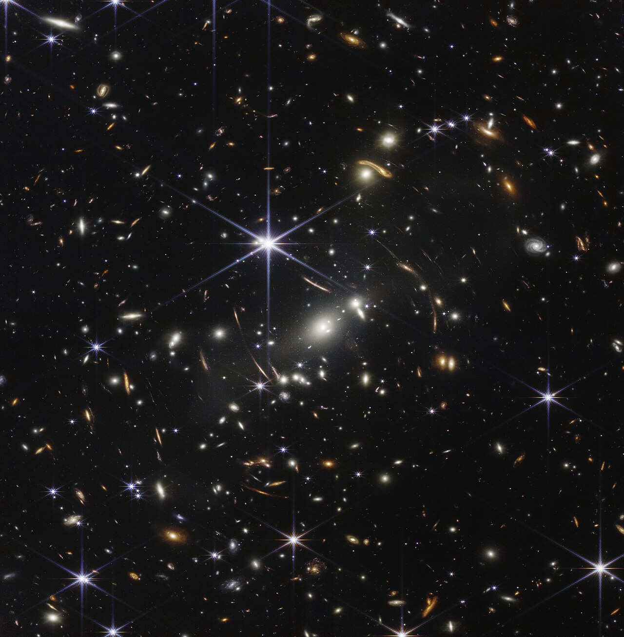 Webb's First Deep Field showing galaxy cluster SMACS 0723, with thousands of galaxies including some of the most distant ever observed, as they appeared over 13 billion years ago