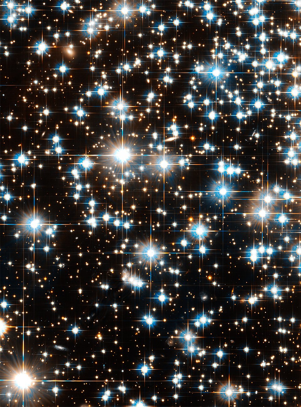Hubble Space Telescope image of the core of globular cluster NGC 6397, showing densely packed individual stars