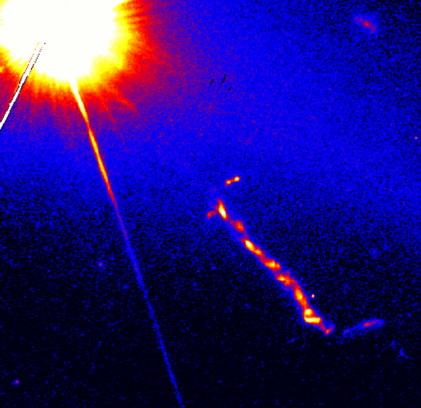 Hubble Space Telescope optical image of the quasar 3C 273
