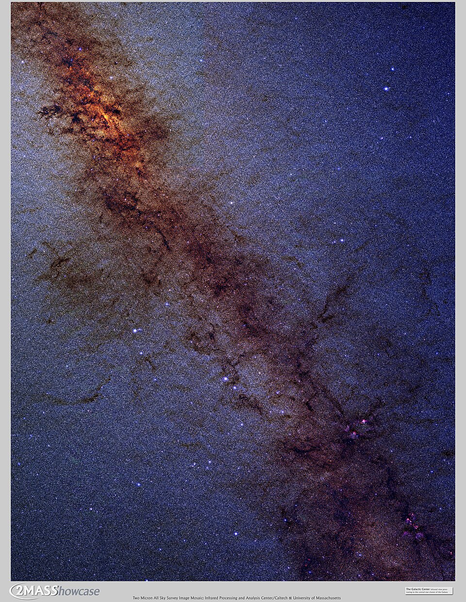 Near-infrared mosaic of the Milky Way's Galactic Centre region showing dense star fields