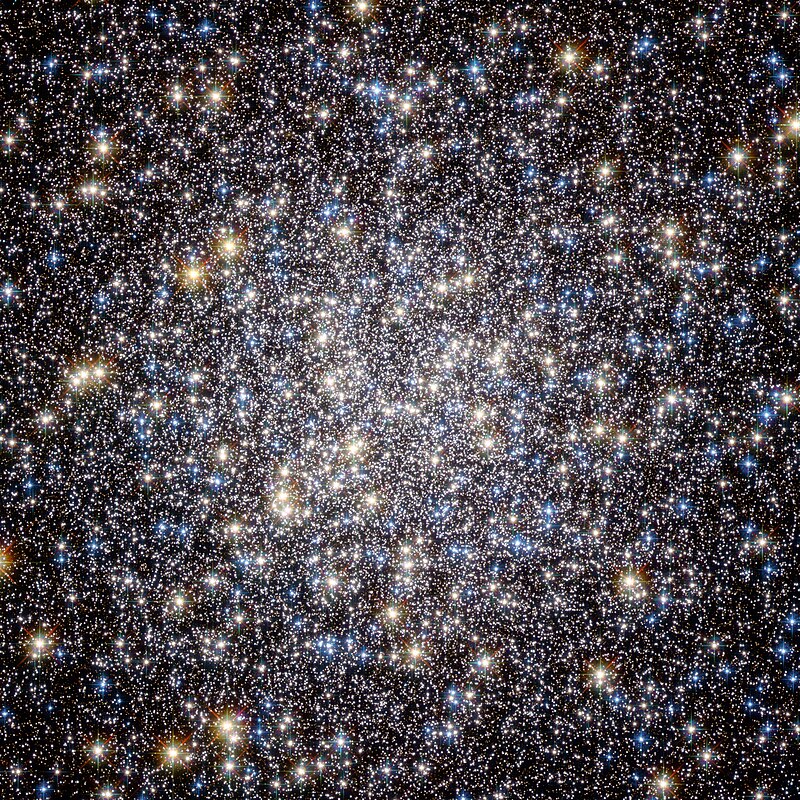 Hubble Space Telescope image of the heart of Messier 13, the Hercules Globular Cluster, showing densely packed ancient stars