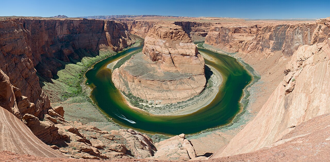 The layered geological strata exposed in the Grand Canyon showing billions of years of Earth history