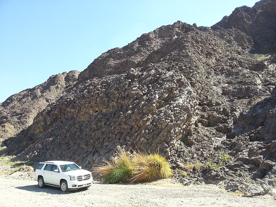 Pillow basalts from the Semail Ophiolite exposed at Wadi Jizzi in Oman