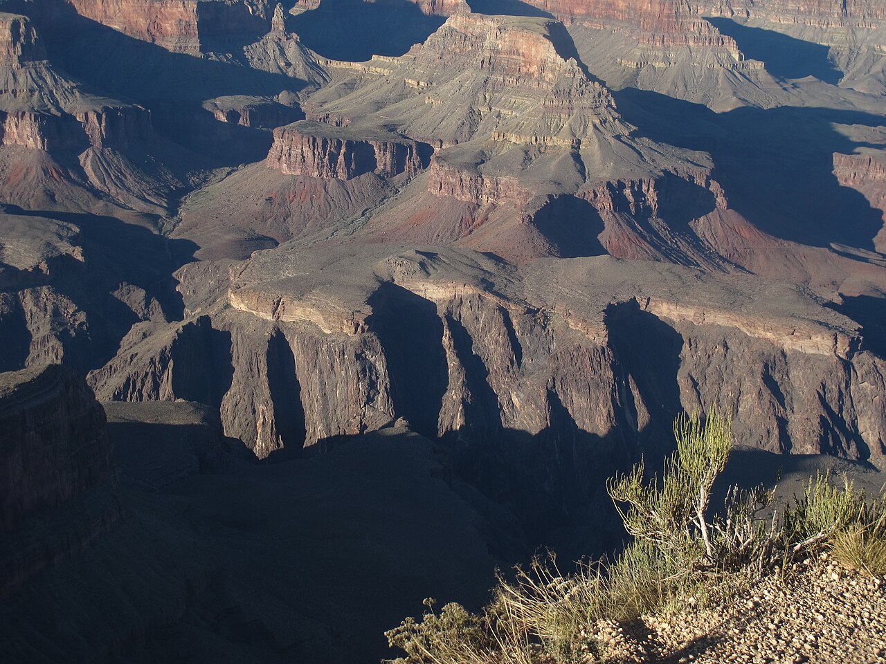 A prominent geological unconformity showing a major time gap between rock layers