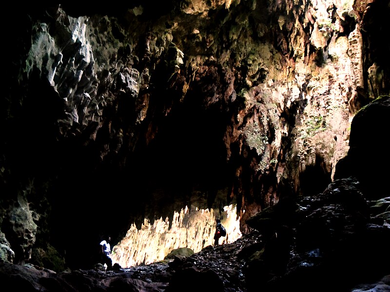 Interior of the first chamber of Callao Cave in Cagayan, Philippines