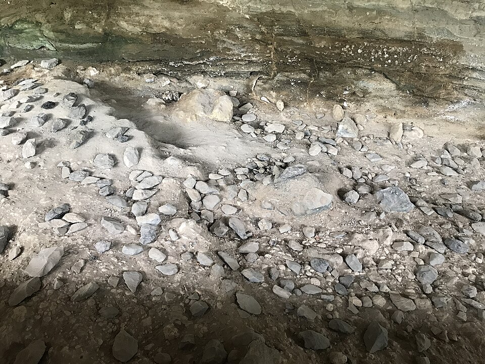 Acheulean hand-axes made of obsidian and trachyte excavated by Louis Leakey at Kariandusi, Kenya