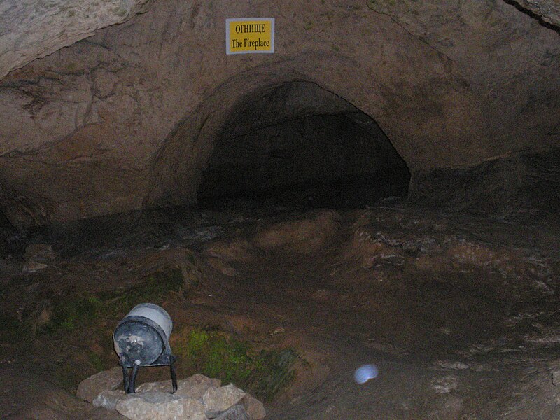 Entrance to Bacho Kiro Cave in Bulgaria, one of the earliest sites of Homo sapiens occupation in Europe