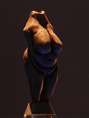 A Paleolithic Venus figurine, one of the earliest examples of figurative art from the Upper Paleolithic revolution