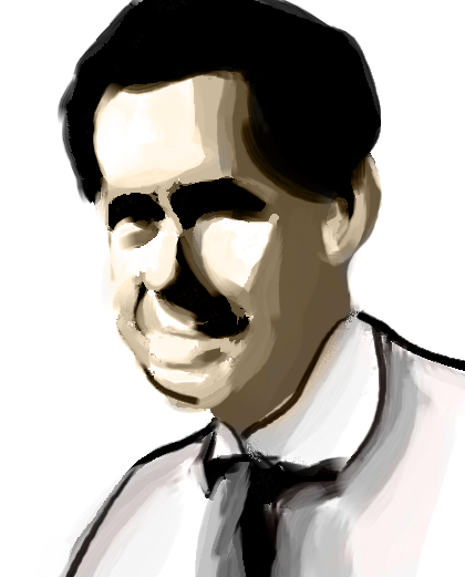 Portrait painting of J. L. Mackie