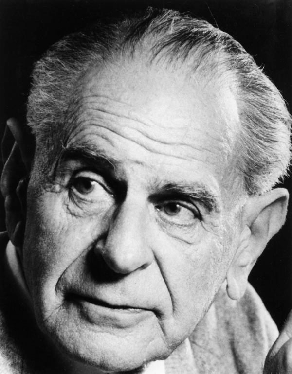 Photograph of Karl Popper in the 1980s