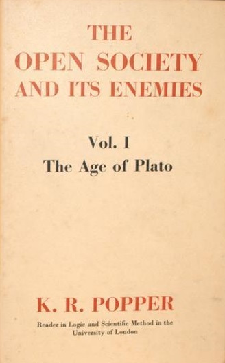 First edition of Karl Popper's The Open Society and Its Enemies